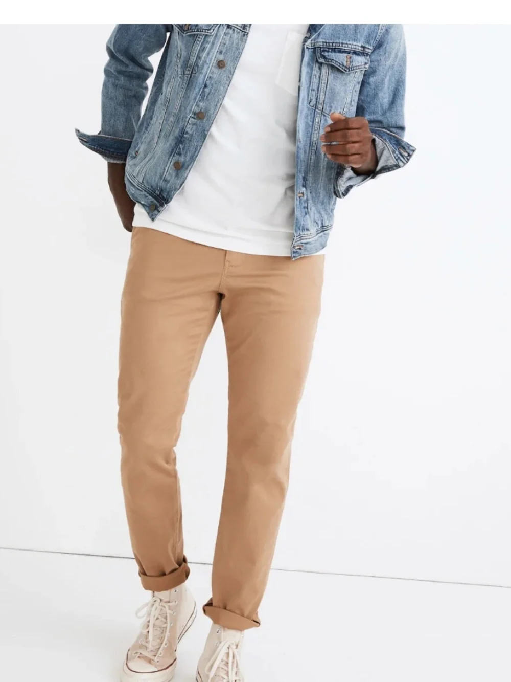 Madewell Penn Athletic Slim Soft & Stretchy Chino Pants Castle Brown Size 31x32